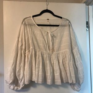Free People White Blouse